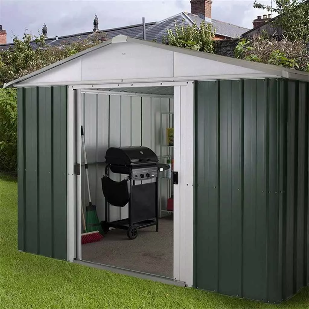 9ft 4" x 7ft 5" Apex Metal Shed With Free Anchor Kit (2.85m x 2.26m product image