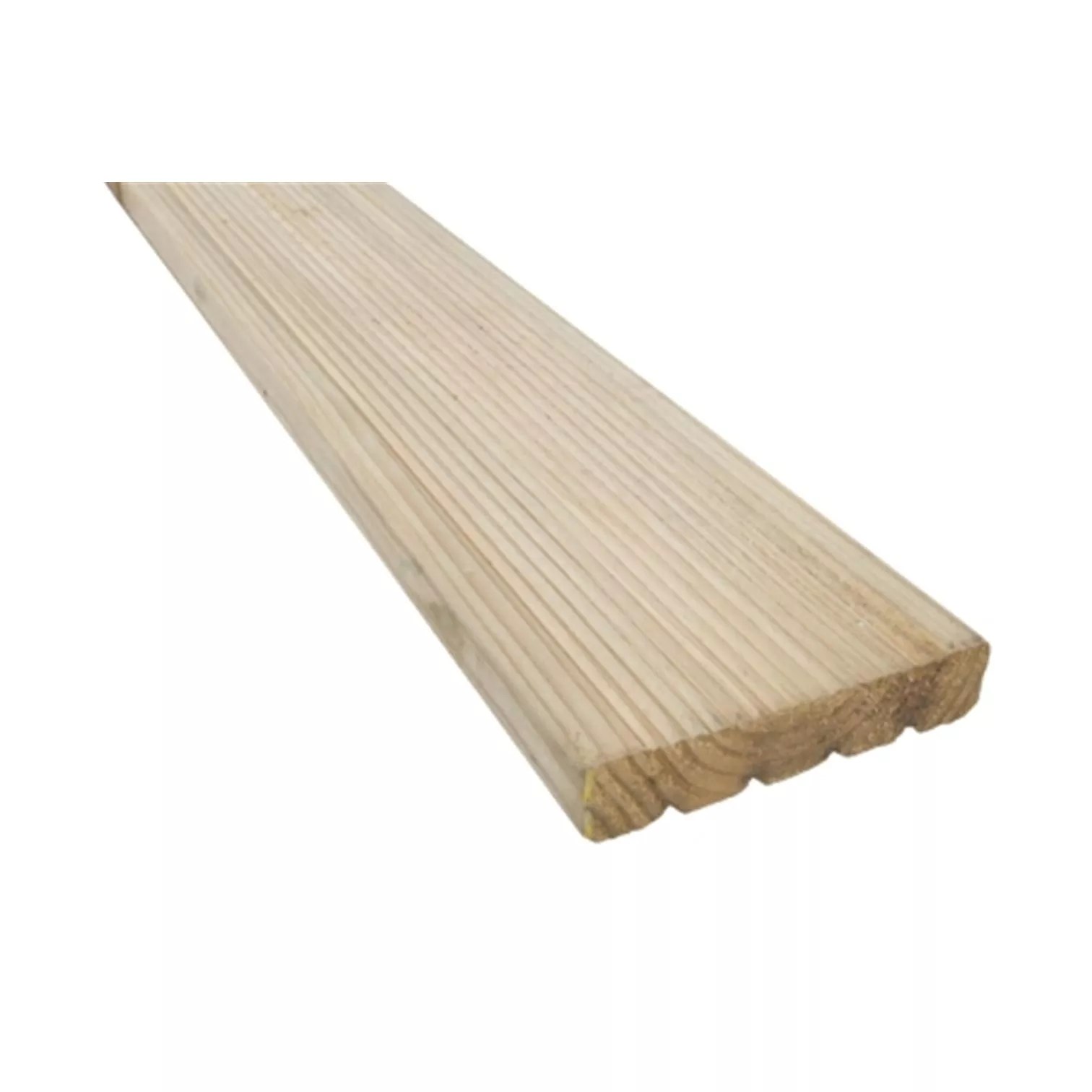 Pack of 5 - 29mm Thick Pressure Treated Timber Decking Board - 124mm (W) x 3000mm (L)