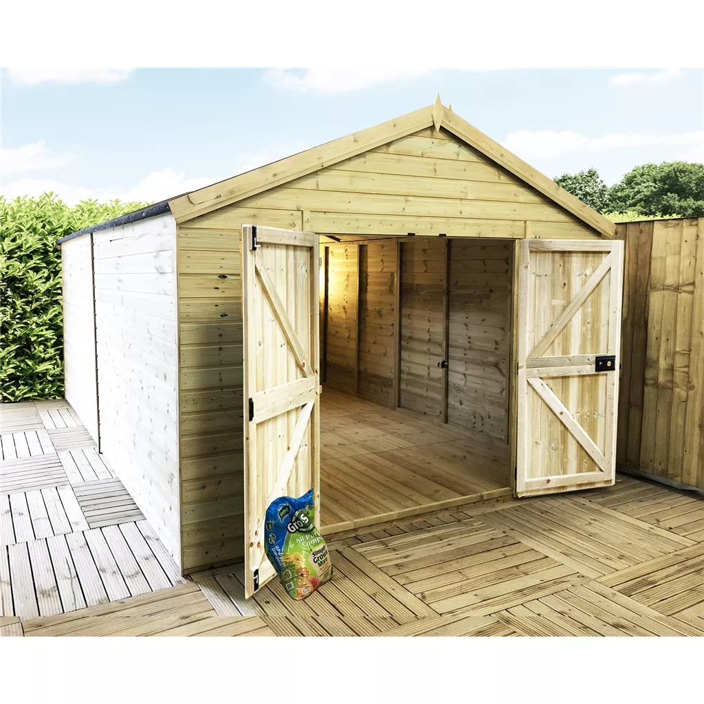 30 x 12 Windowless Premier Pressure Treated Apex Workshop