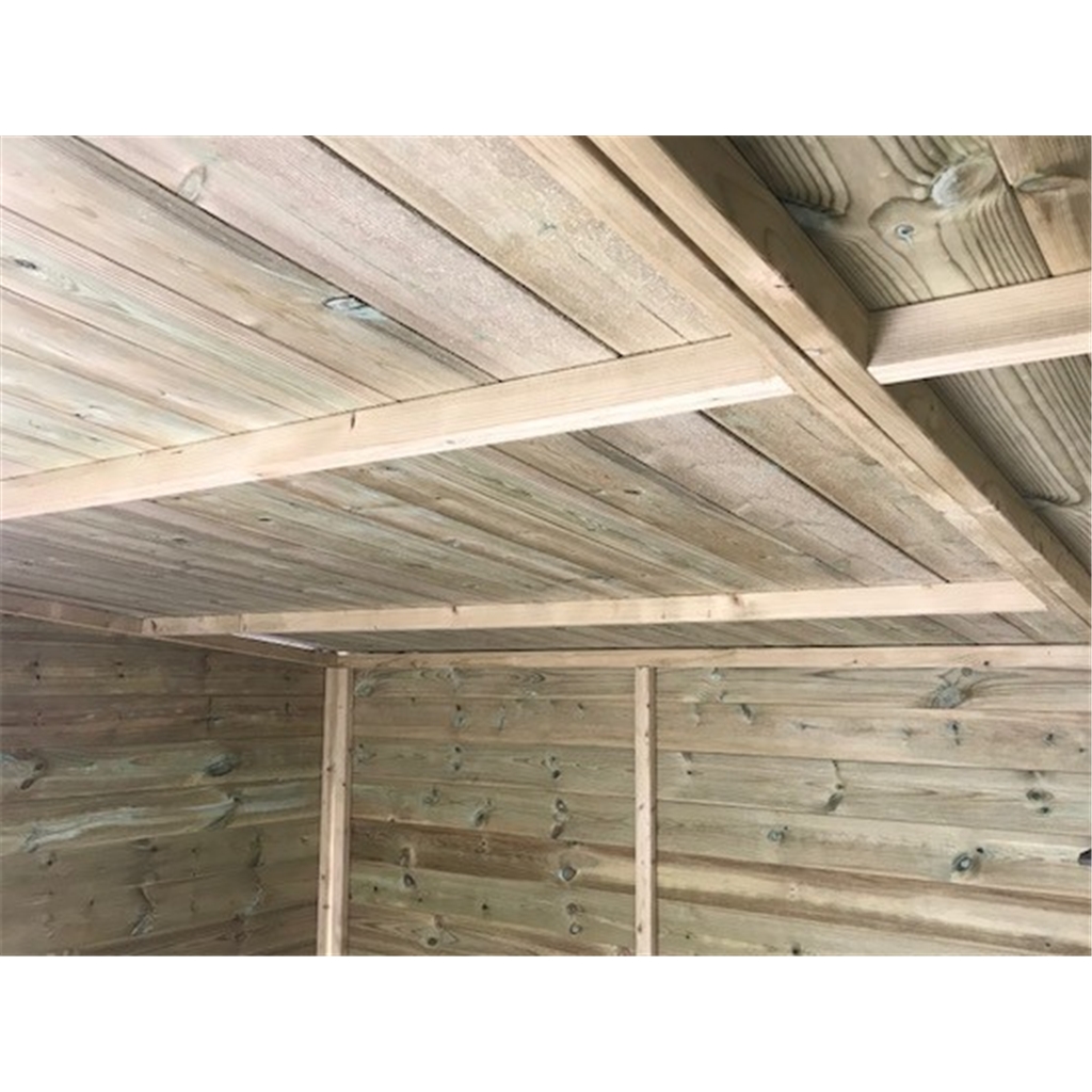 10 x 8 Pressure Treated Windowless T&G Pent Shed With Double Doors (centre) product image