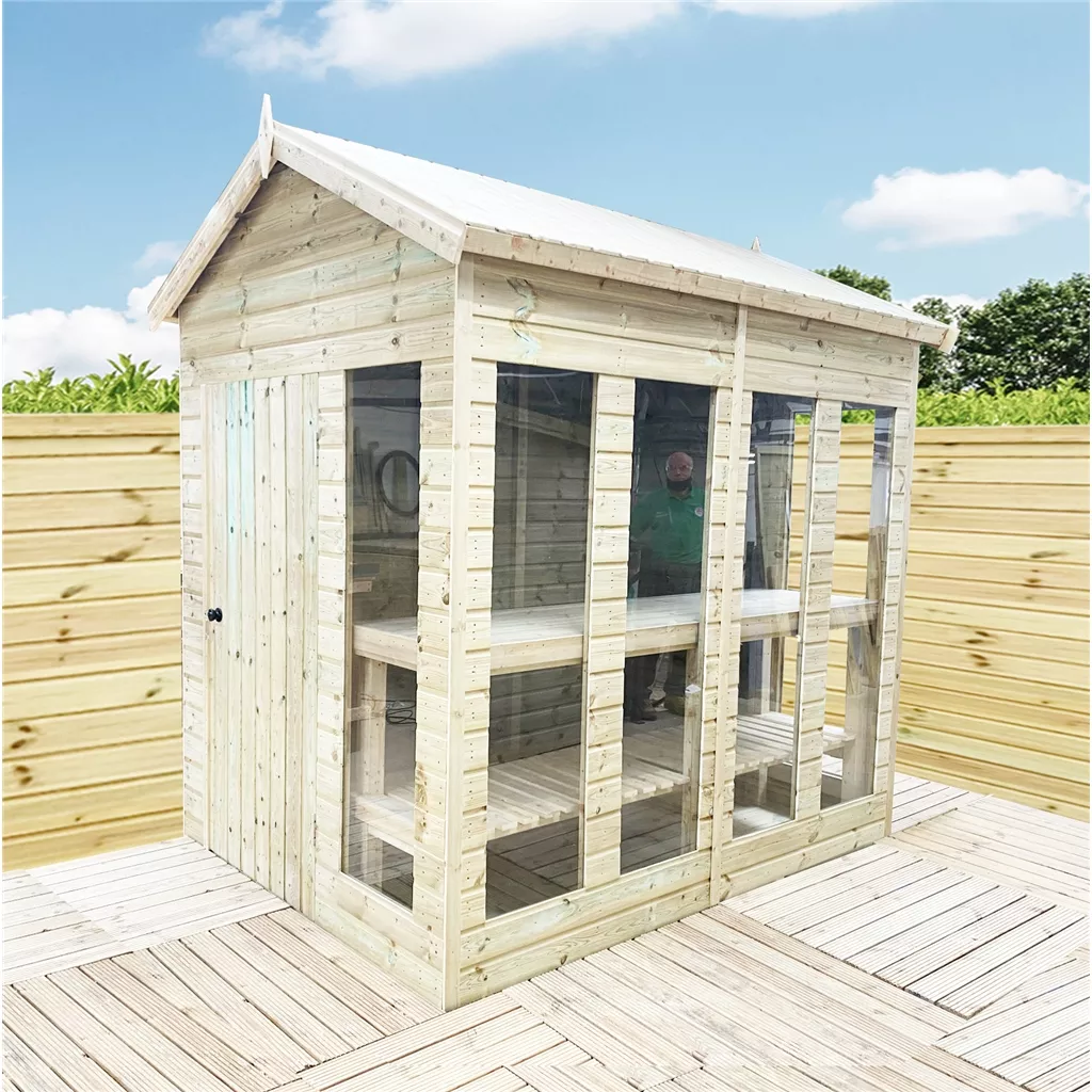 14 x 7 Pressure Treated Apex Potting Summerhouse