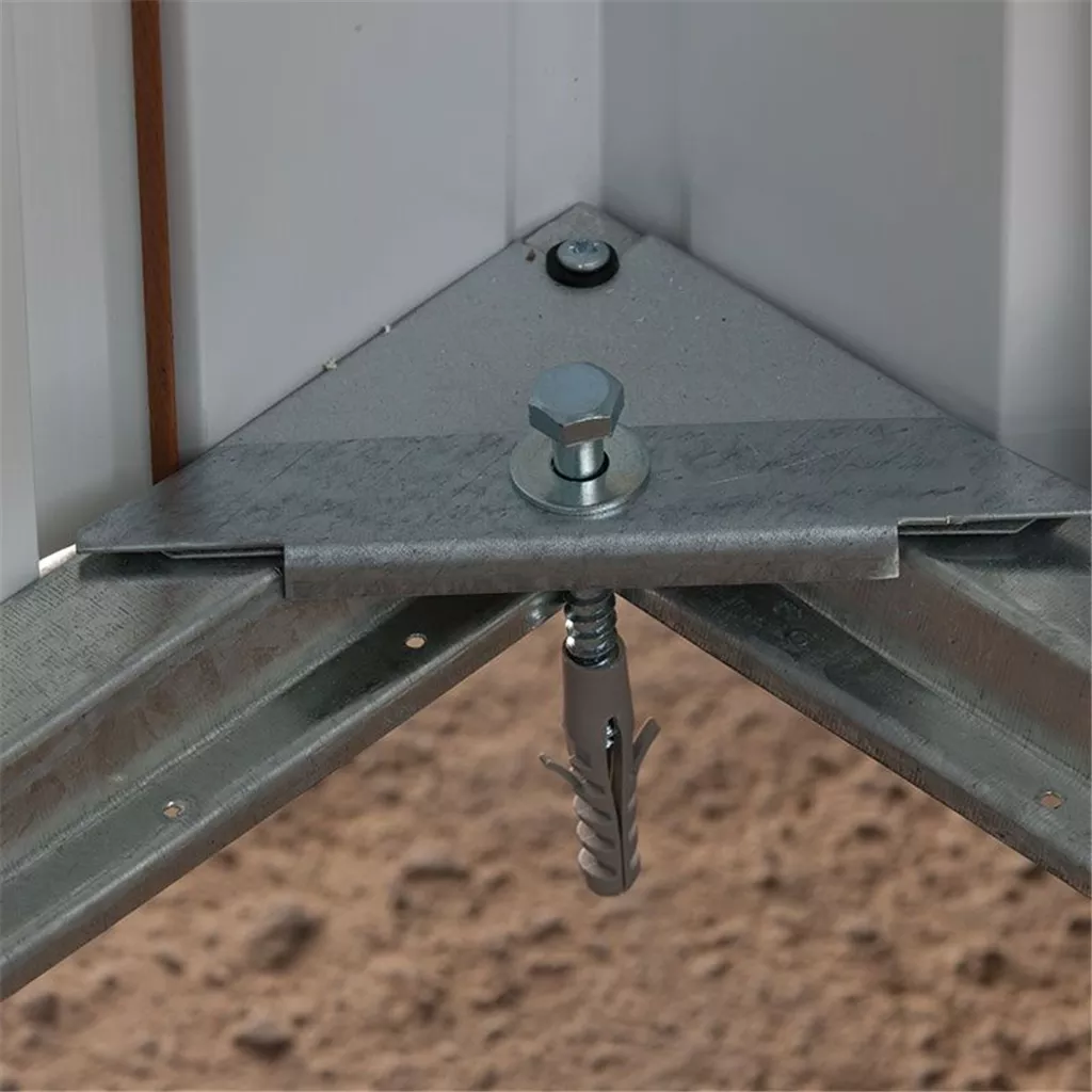 6ft 1" x 4ft 1" Apex Metal Shed With Free Anchor Kit (1.86m x 1.25m) product image