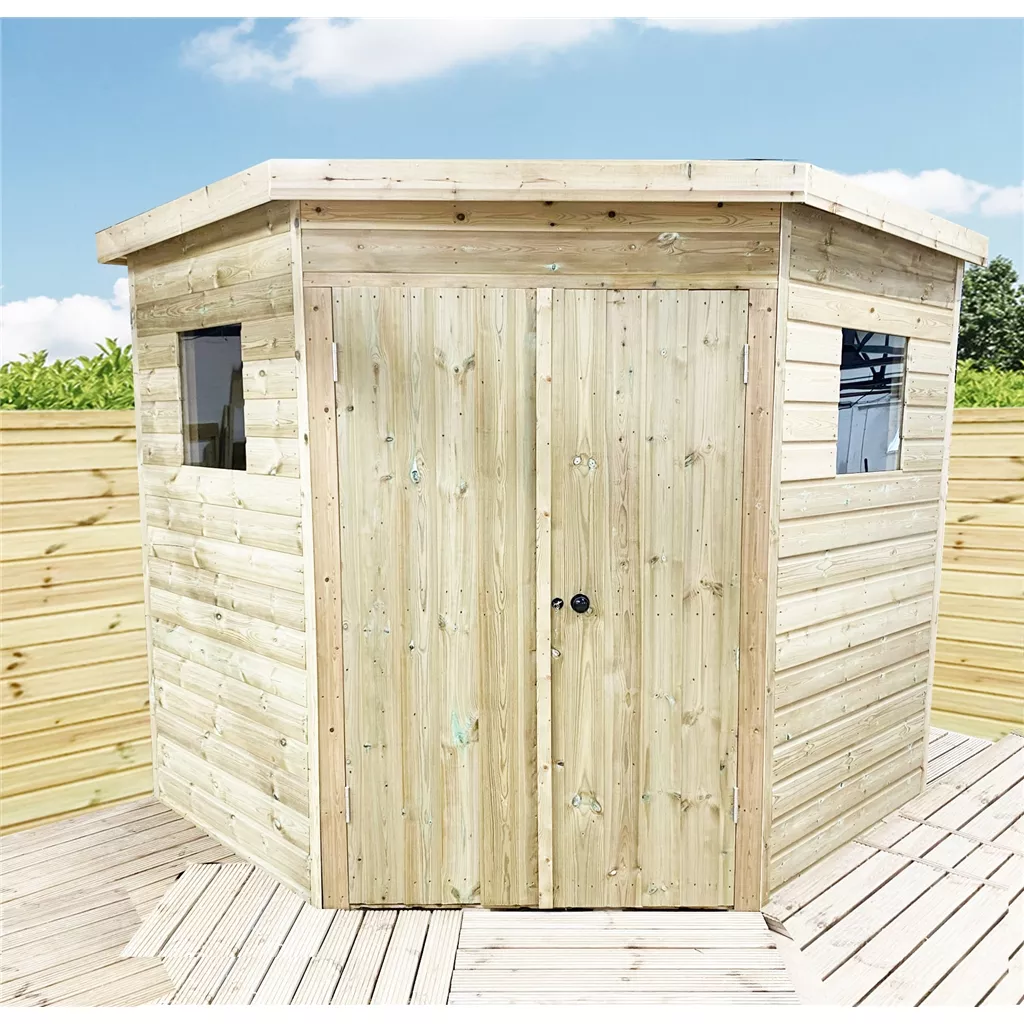 7 x 7 Corner Pressure Treated Workshop