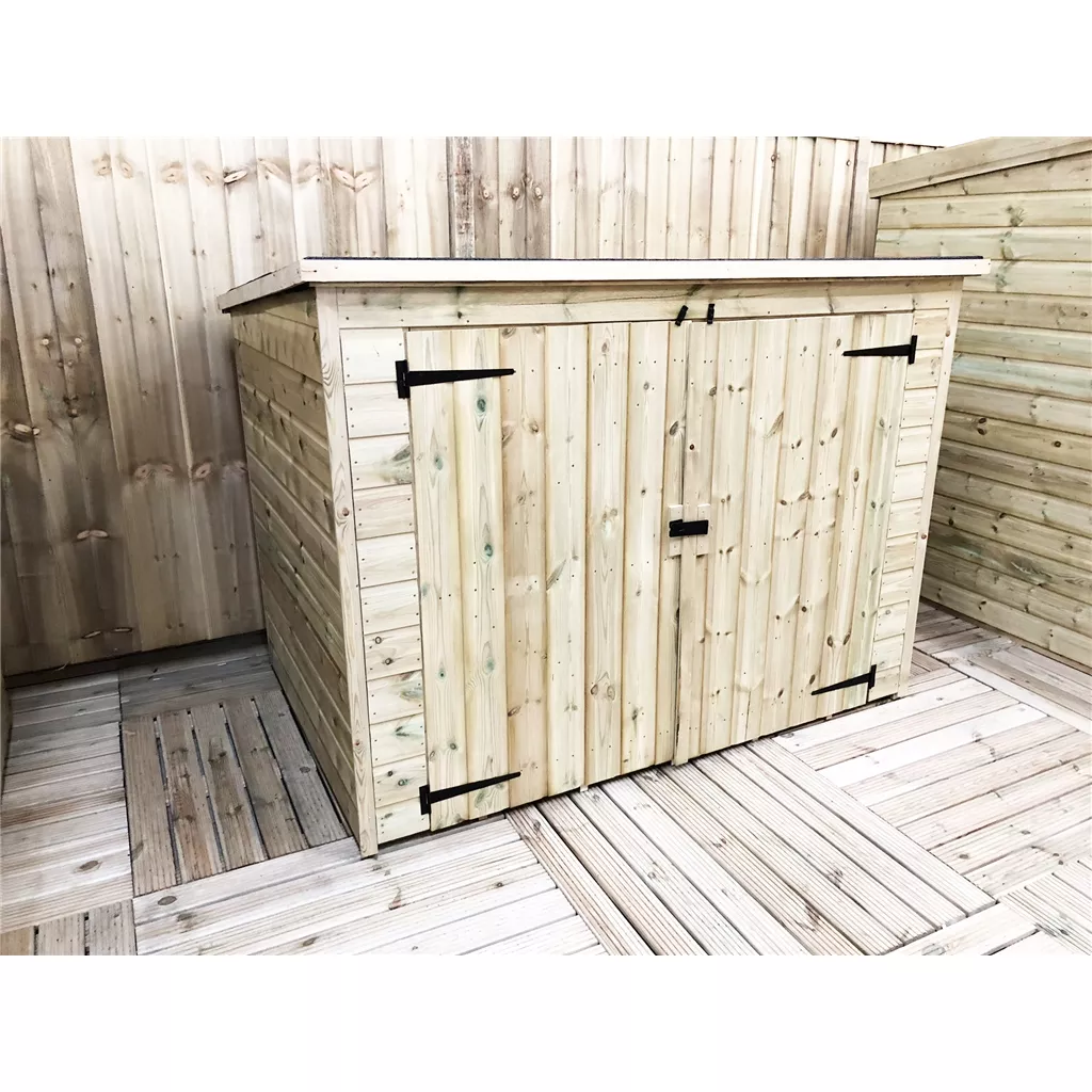 7 x 4 Pressure Treated T&G Bike Store With Double Doors product image