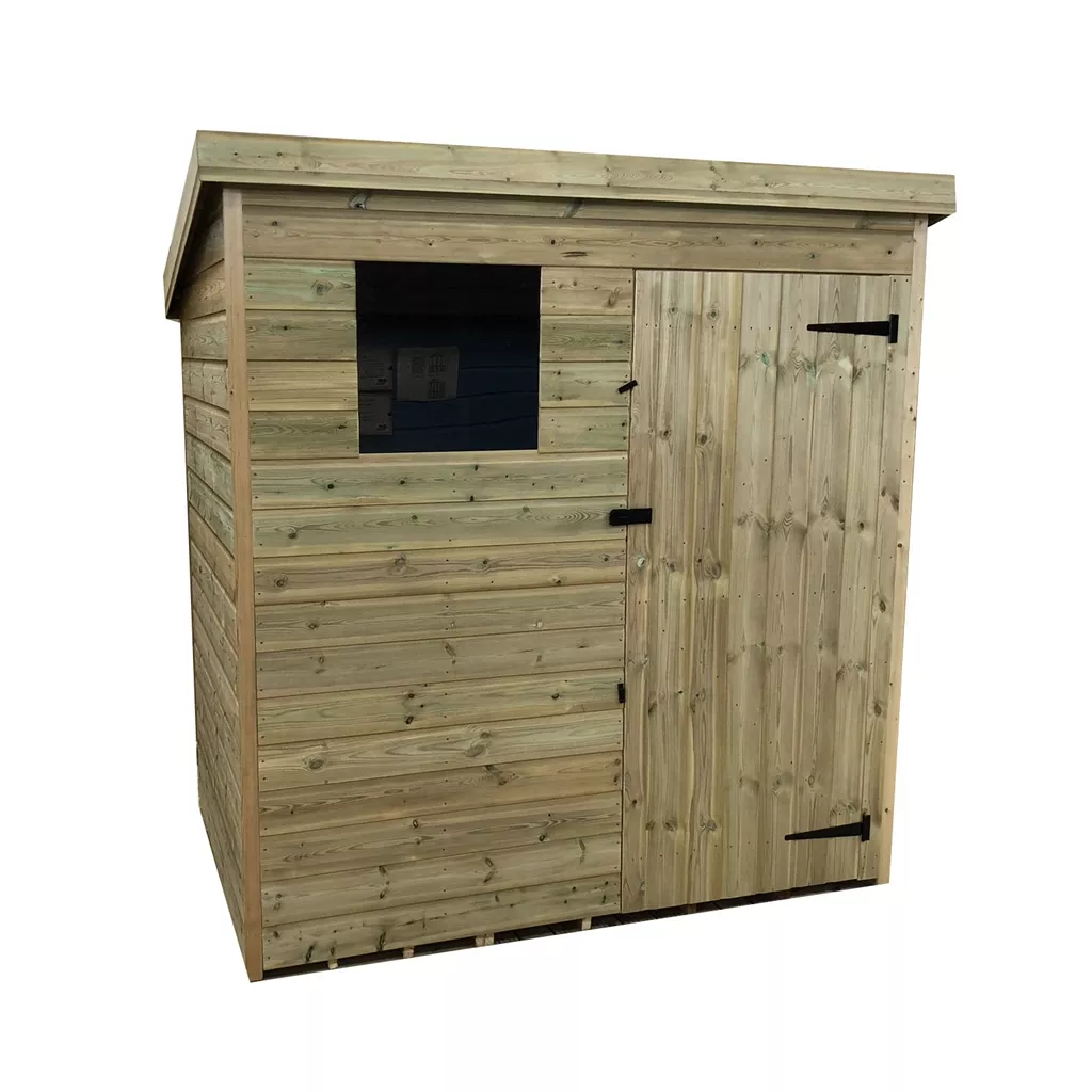 6 x 3 Pressure Treated T&G Pent Shed With 1 Windows, Single Door product image