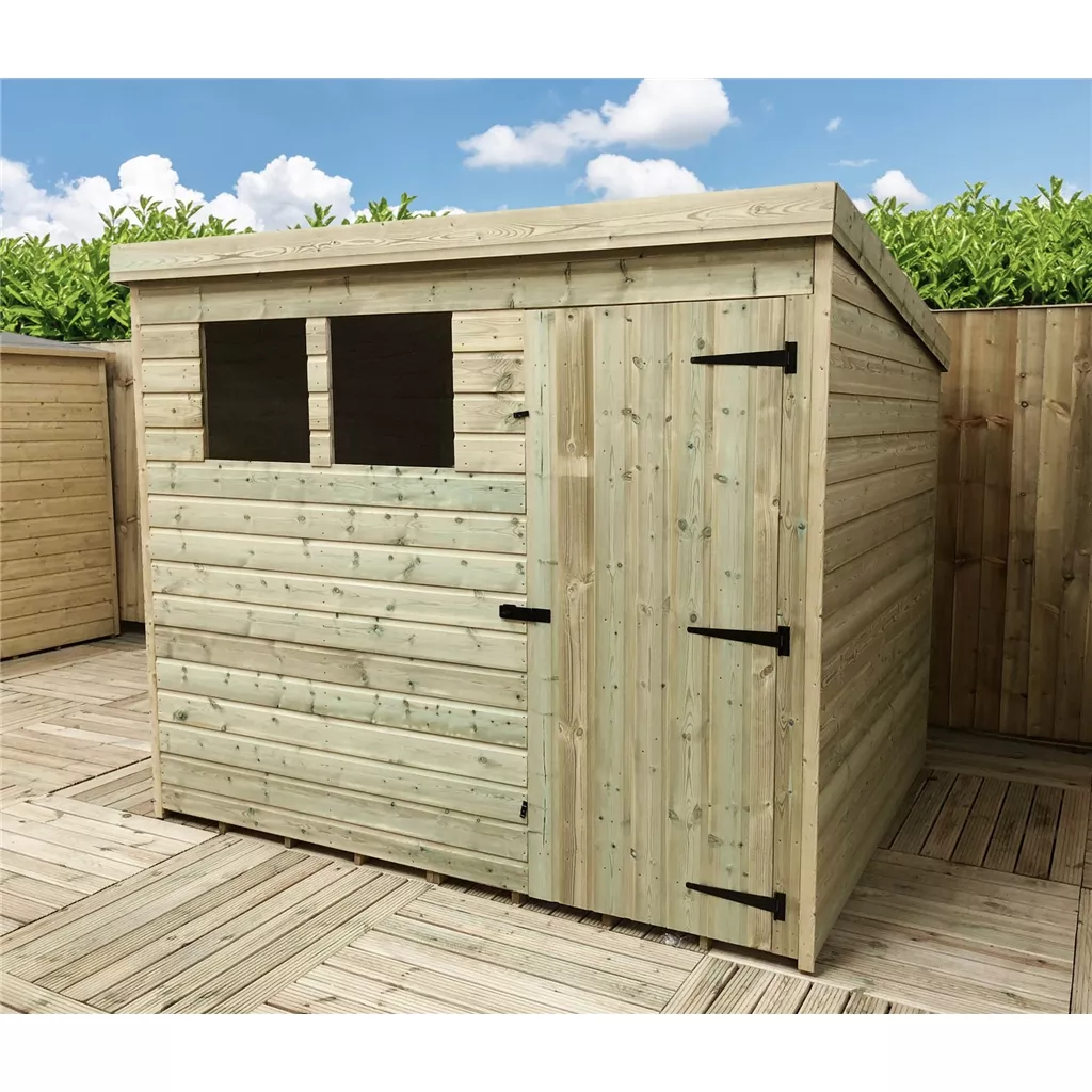 7 x 3 Pressure Treated T&G Pent Shed With 1 Windows, Single Door product image