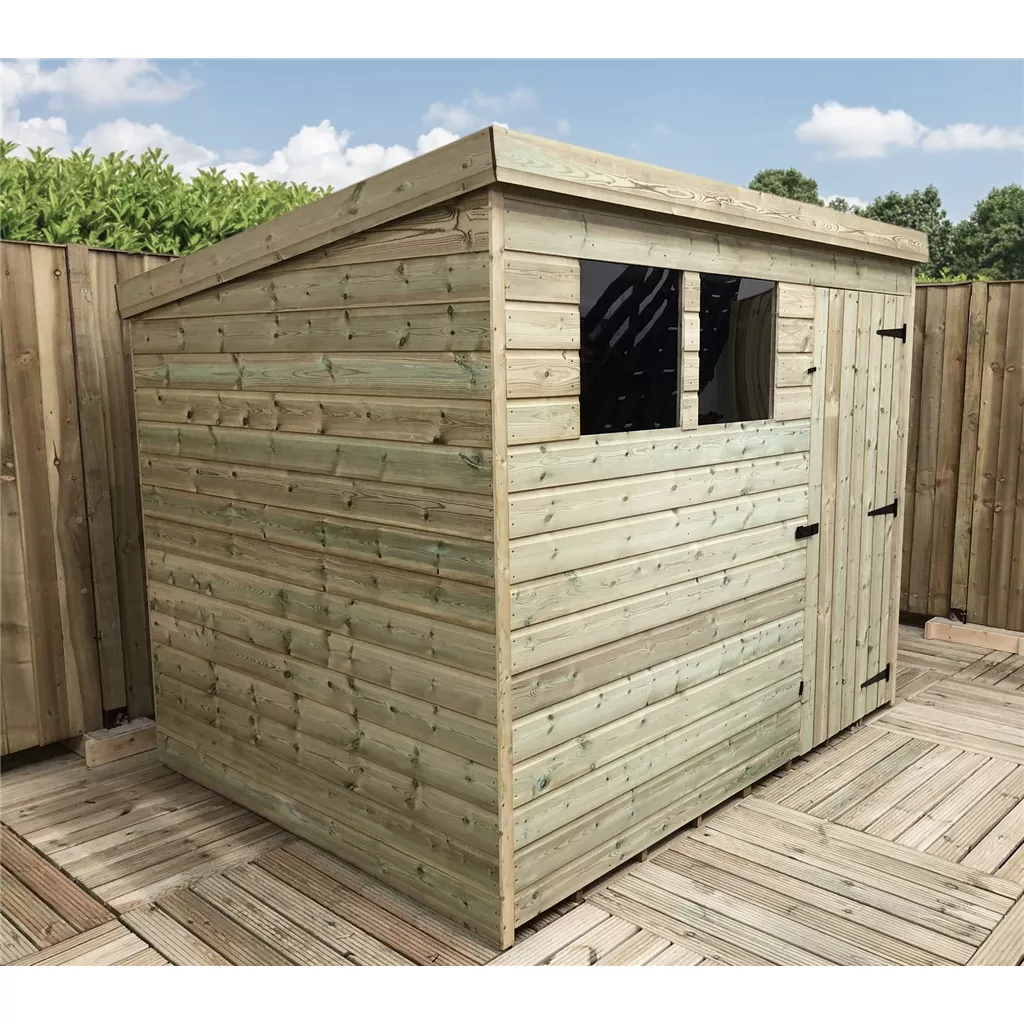 7 x 3 Pressure Treated T&G Pent Shed With 1 Windows, Single Door product image