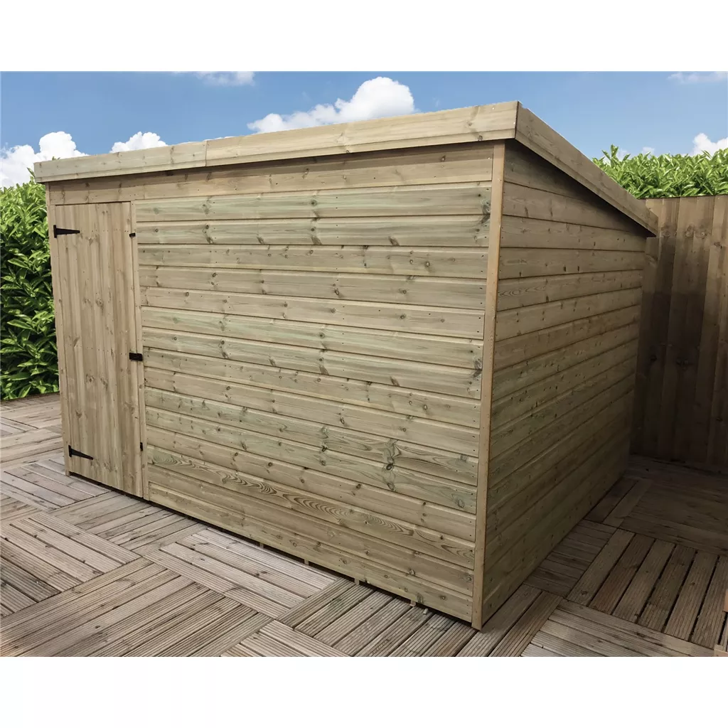 9 x 5 Windowless Pressure Treated T&G Pent Shed With Single Door product image