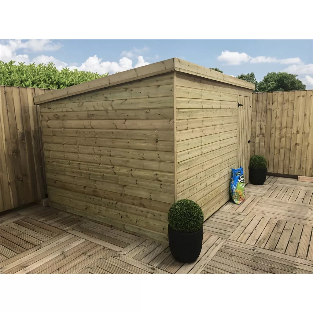 9 x 6 Windowless Pressure Treated T&G Pent Shed With Single Door product image