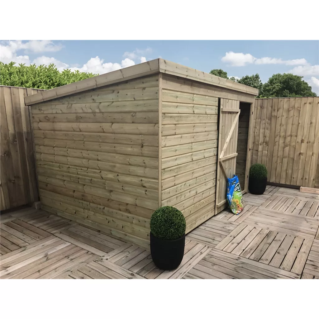 10 x 5 Windowless Pressure Treated T&G Pent Shed With Single Door product image