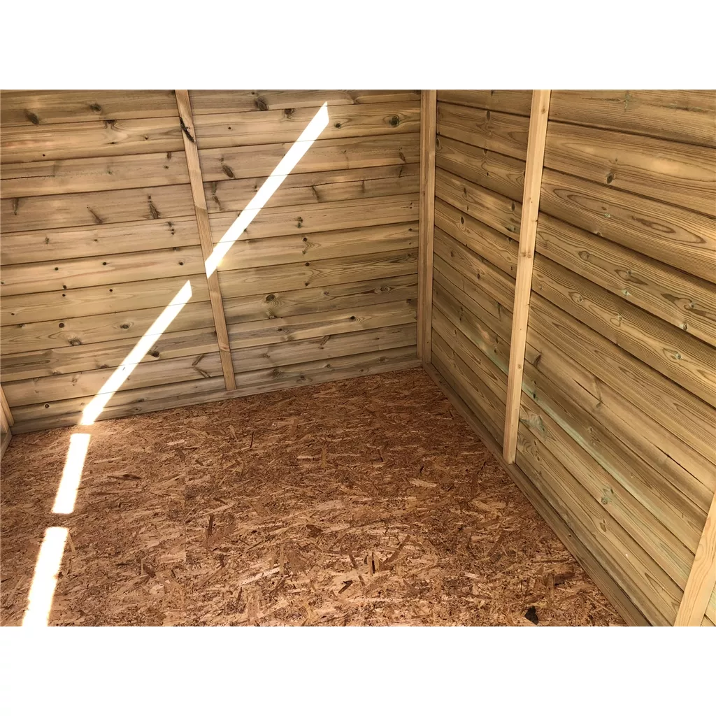 5 x 5 Security Pressure Treated T&G Apex Shed + Single Door product image