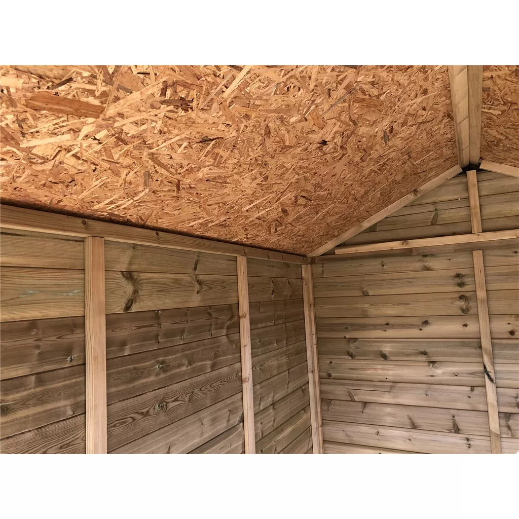 8 x 6 Security Pressure Treated T&G Apex Shed + Single Door product image