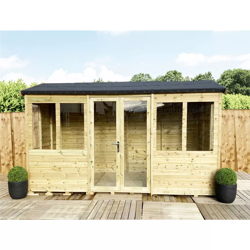 12 x 10 Reverse Pressure Treated Apex Summerhouse product image