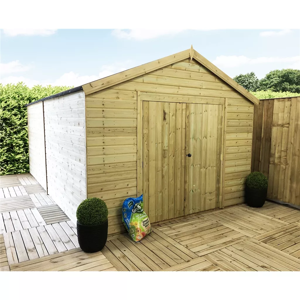 12 x 16 Windowless Premier Pressure Treated Apex Workshop product image