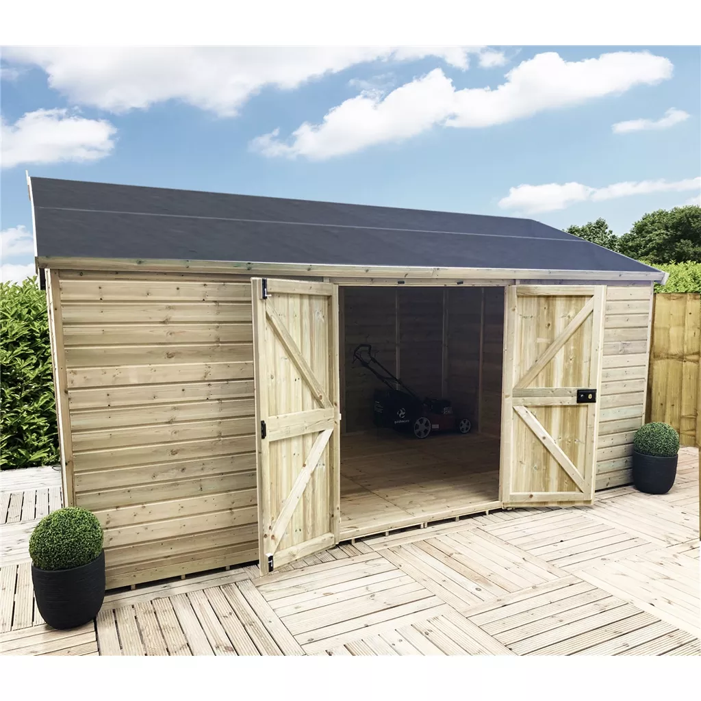 17 x 15 Windowless Reverse Premier Pressure Treated Apex Workshop product image