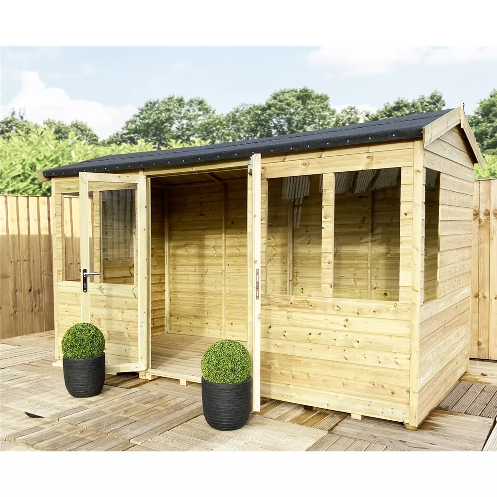 9 x 12 Reverse Pressure Treated Apex Summerhouse product image