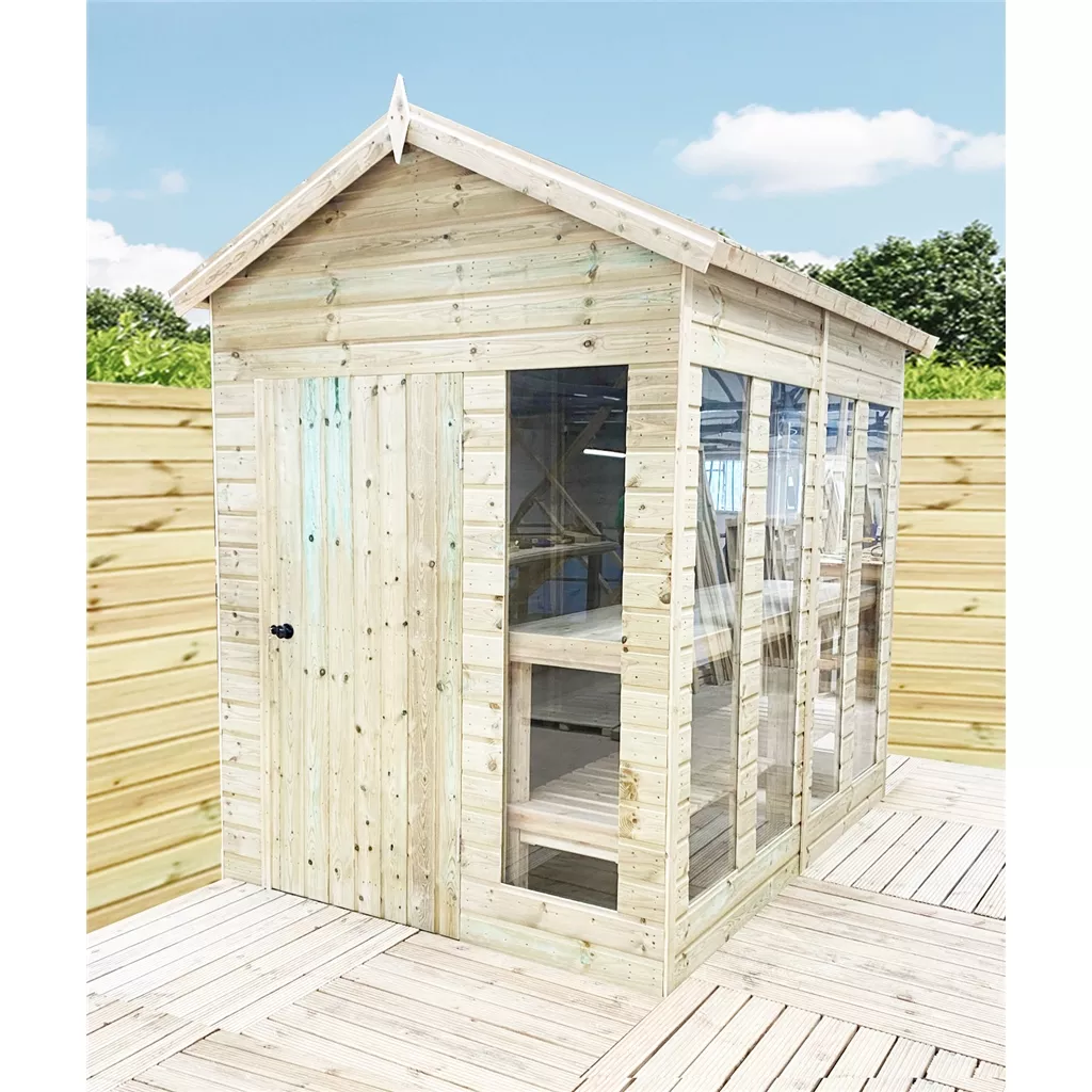 14 x 8 Pressure Treated Apex Potting Summerhouse product image