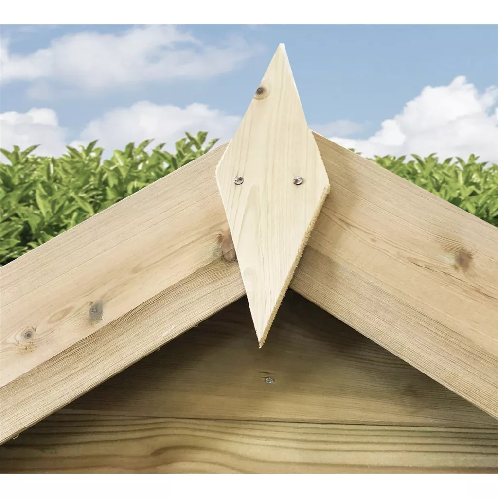 14 x 8 Reverse Windowless Pressure Treated T&G Single Door Apex Shed – High Eaves product image