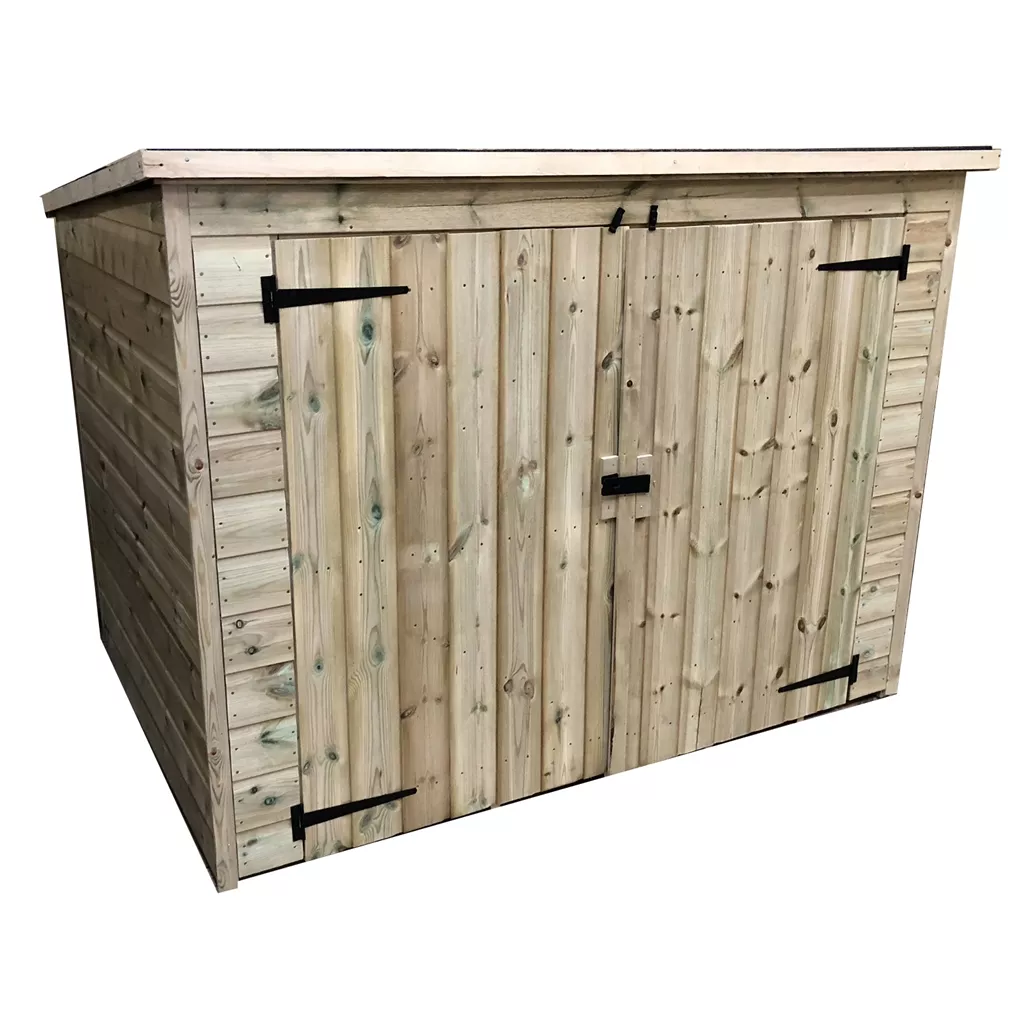 6 x 2 Pressure Treated T&G Bike Store With Double Doors product image