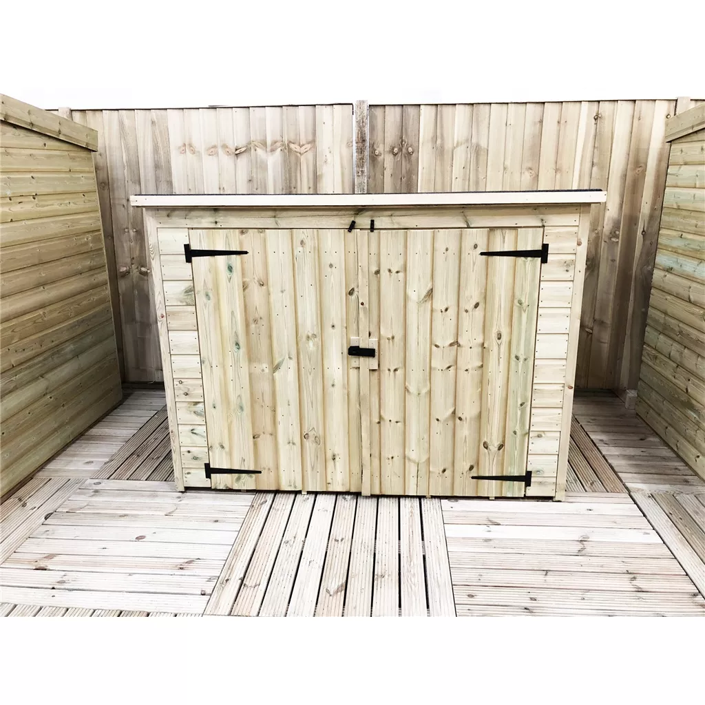 8 x 3 Pressure Treated T&G Bike Store With Double Doors product image
