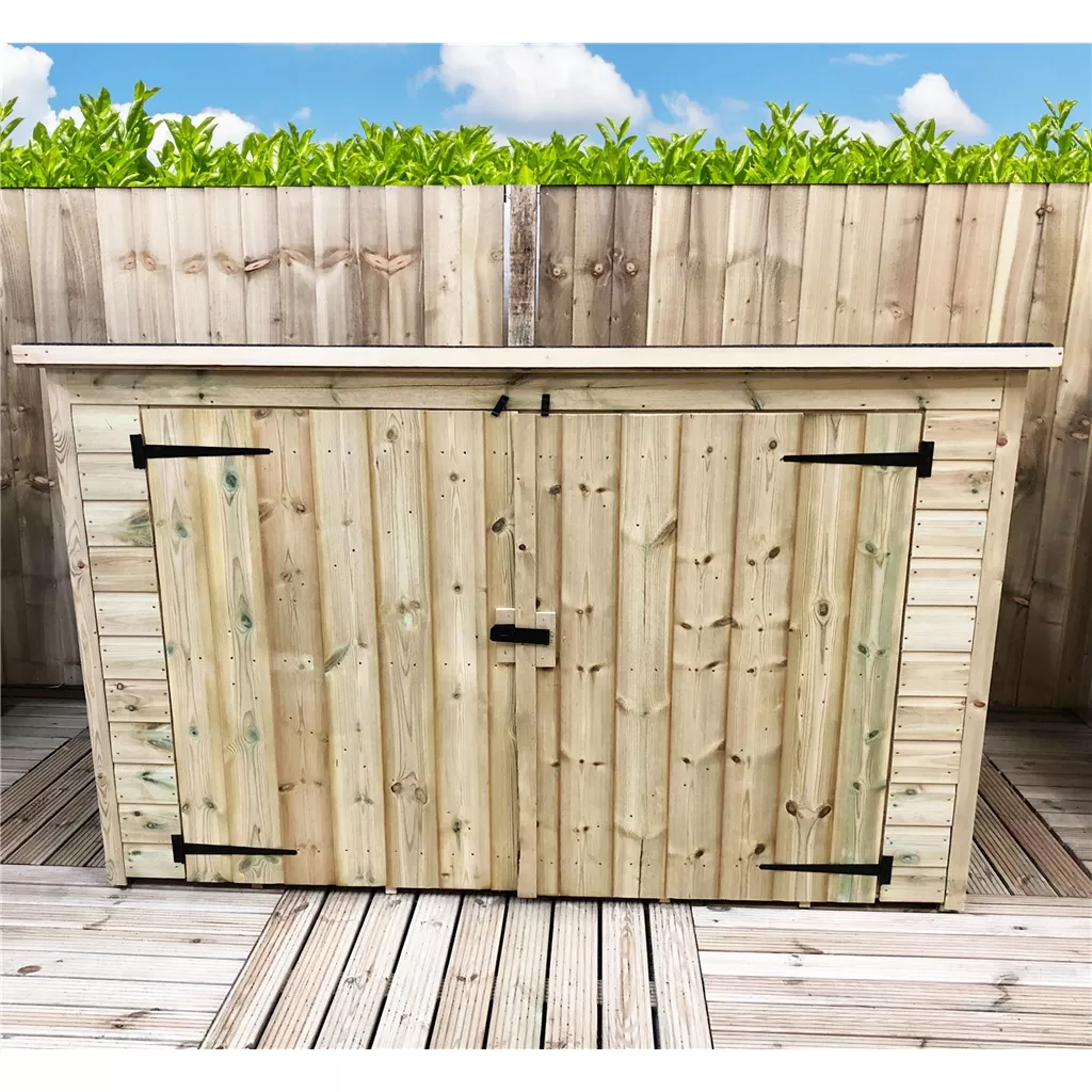 8 x 6 Pressure Treated T&G Bike Store With Double Doors product image