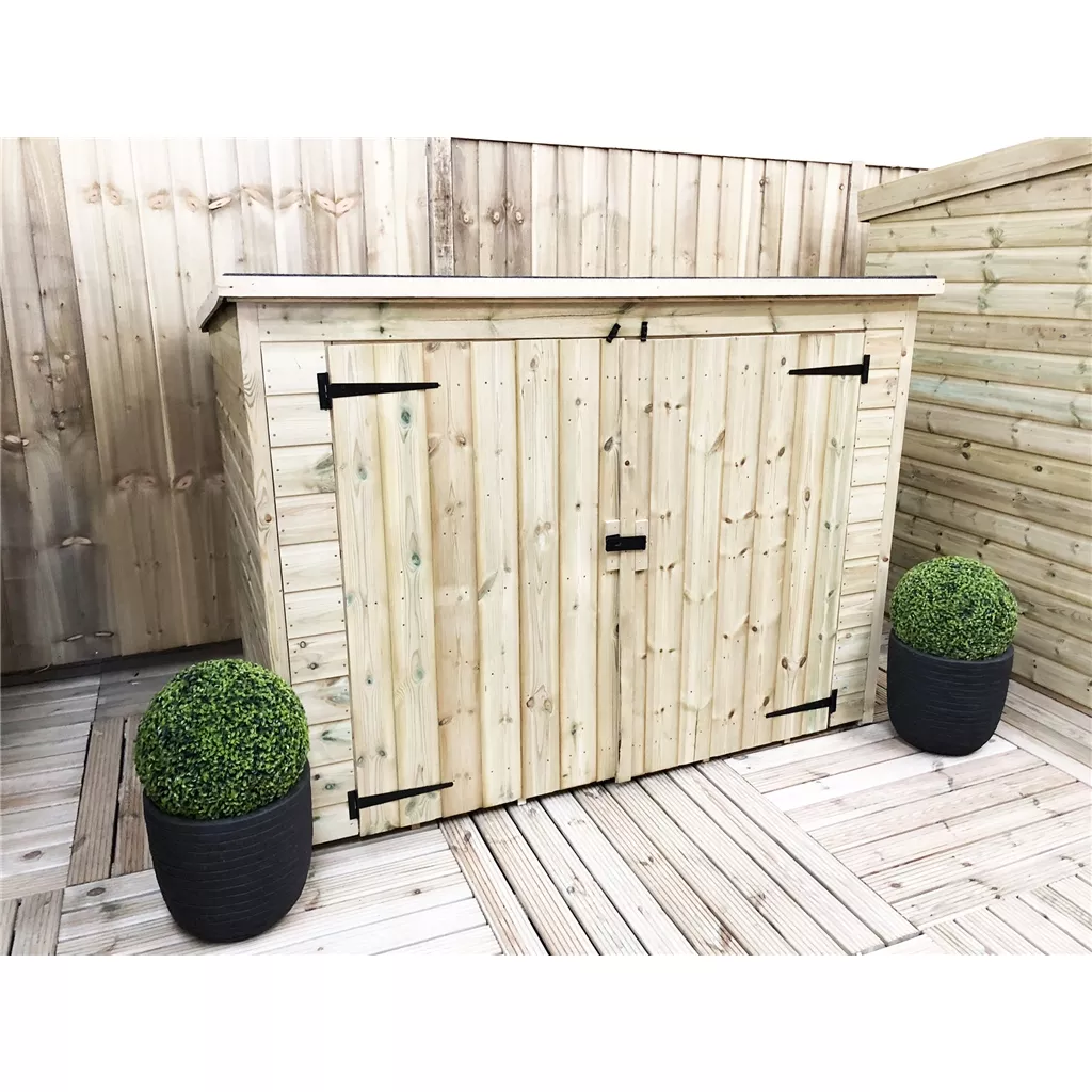 10 x 2 Pressure Treated T&G Bike Store With Double Doors product image