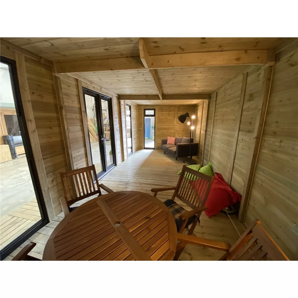 10 x 10 Executive Plus Insulated Garden Office – PVC French Doors & Windows product image