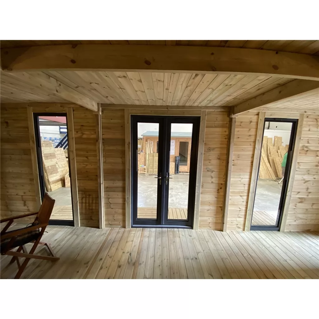 10 x 10 Executive Plus Insulated Garden Office – PVC French Doors & Windows product image