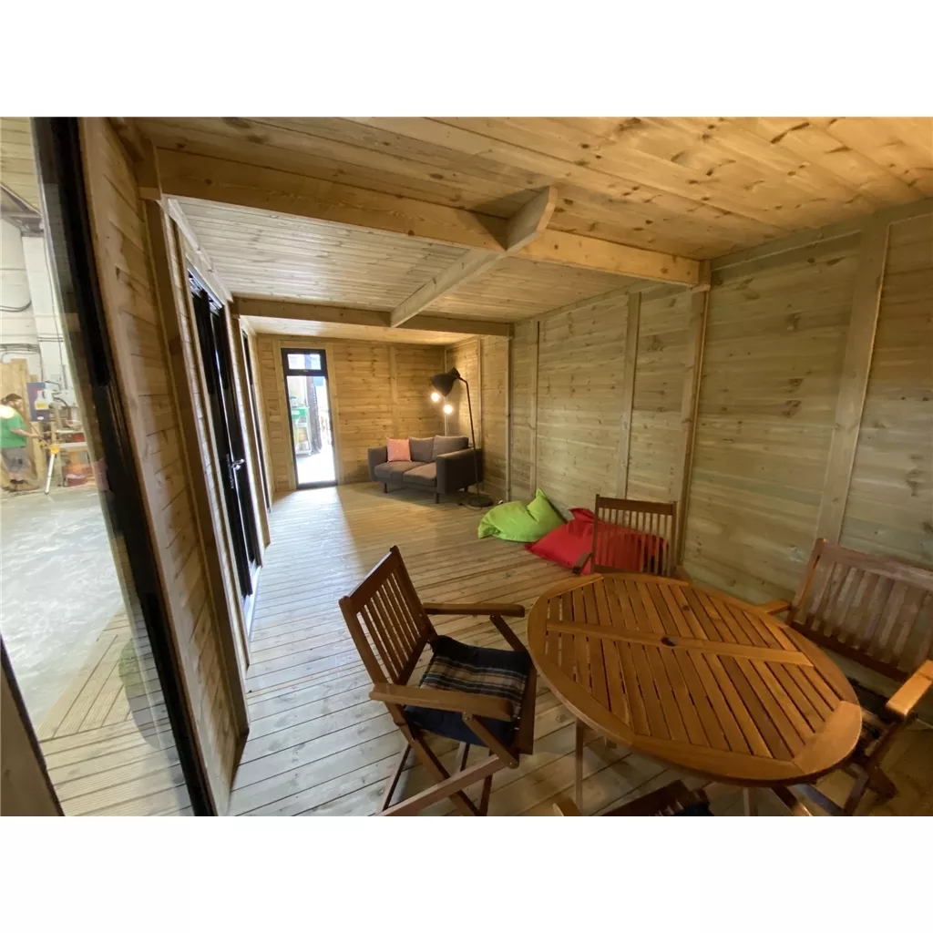 10 x 16 Executive Plus Insulated Garden Office – PVC French Doors & Windows product image