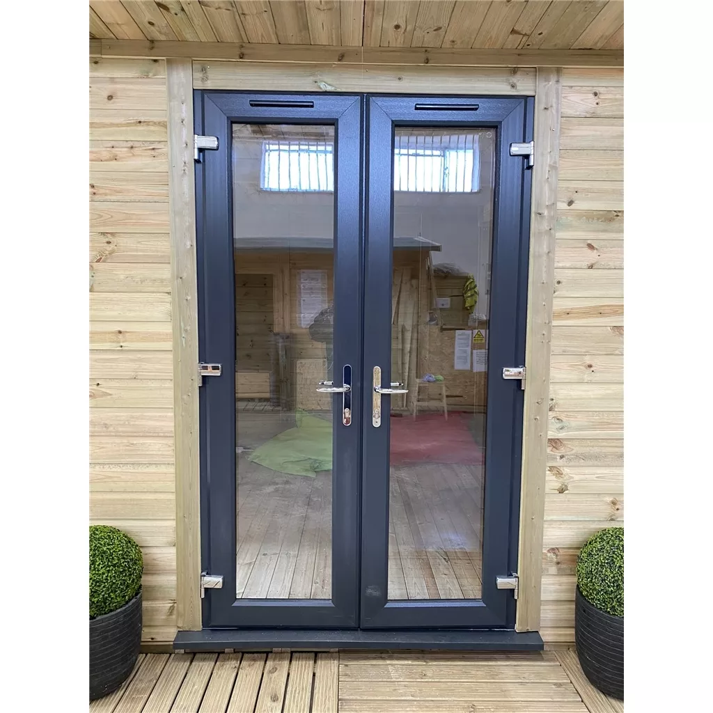 16 x 13 Executive Plus Insulated Garden Office – PVC French Doors & Windows product image