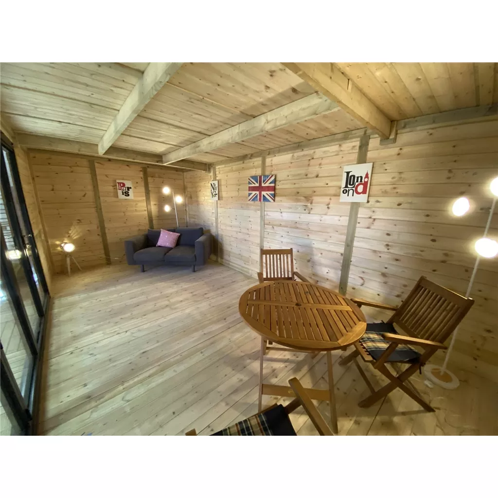 20 x 13 DELUXE PLUS Insulated Garden Office – Aluminium BiFold Doors product image