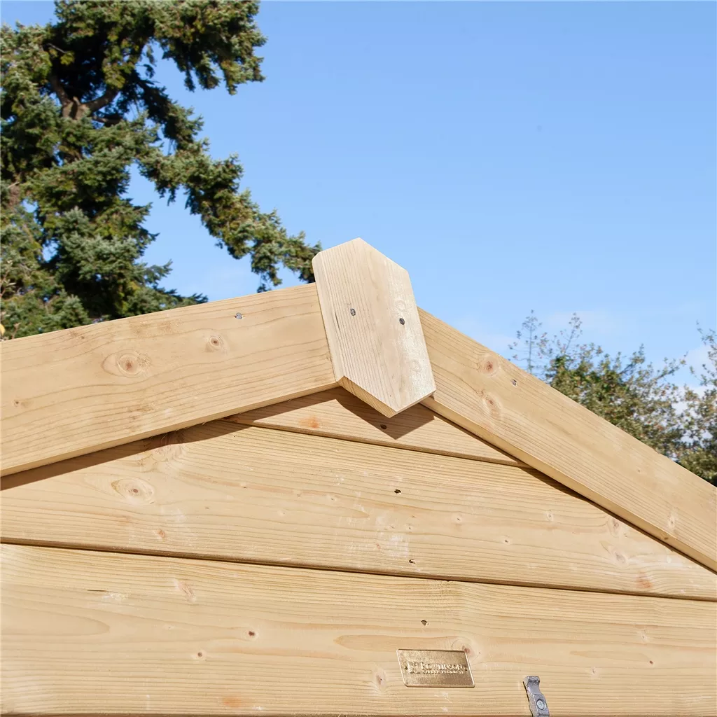 8ft x 6ft Windowless, Single Door - 12mm Shiplap Apex Shed product image