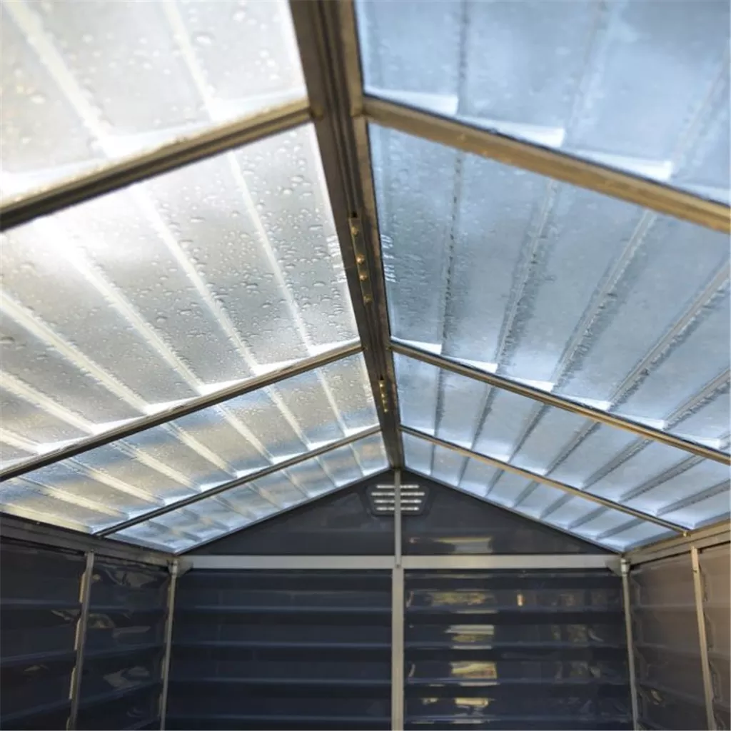 3 x 6 Double Door Apex Plastic Shed with Skylight Roofing product image