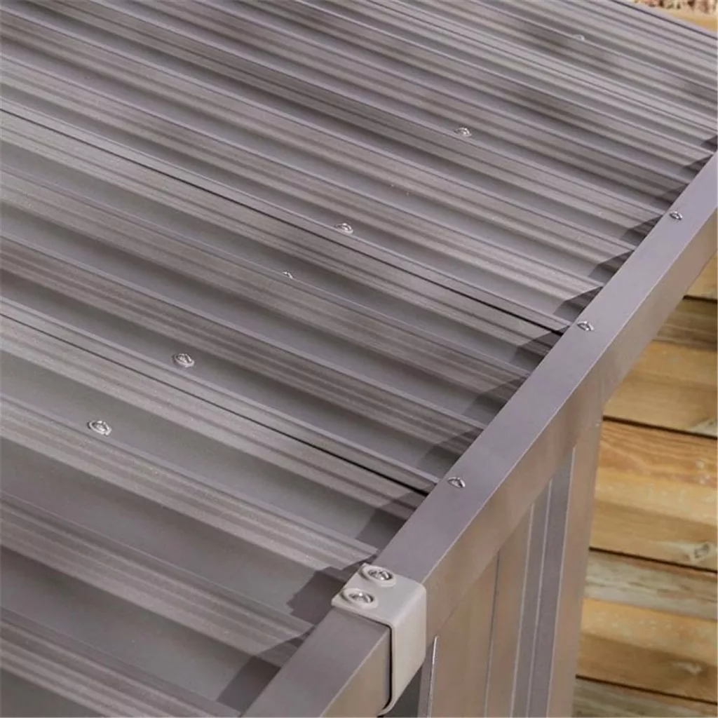 8 x 4 Deluxe Ashford Metal Apex Shed – Double Door - Assembly & Foundation Kit product image